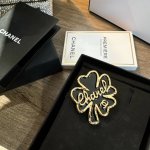 Chanel. 宫廷风四叶草珐琅胸针 属于你的幸运四叶草