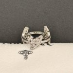 高品质 细节如图 Viviennewestwood Z 1890，宝宝，什么是快乐星球，来，这就是快乐星球！炸裂好看的满钻3土星戒指！均码M码，平时戴16-17