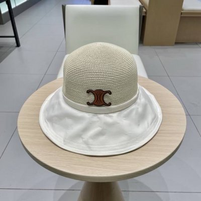 P80 塞琳Cellne2025新款韩版蝴蝶结系带渔夫帽子女出游草编遮阳帽显脸小防晒盆帽