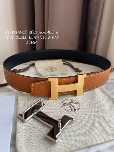 特P170 Hermes-Constance Belt Buckle & Reversible Leather Strap 50Mm 爱马仕专柜同步 进口Eps