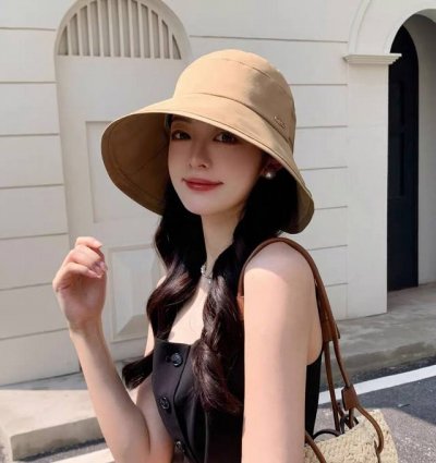 蒙口Moncler新款蝴蝶结渔夫帽夏季薄款防紫外线遮阳防晒 帽户外透气太阳帽子女