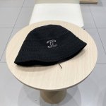 p80 Chanel香奈儿镂空字母透气渔夫帽子女夏季防晒针织帽可折叠盆帽户外遮阳帽
