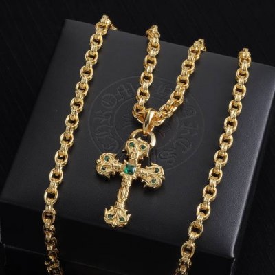 Chrome Hearts 克罗心火焰吊坠项链
