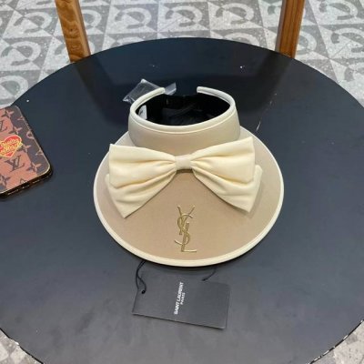 ysl圣罗兰 夏季新款大蝴蝶结新中式大沿空顶帽～ 轻奢风，遮阳防晒款