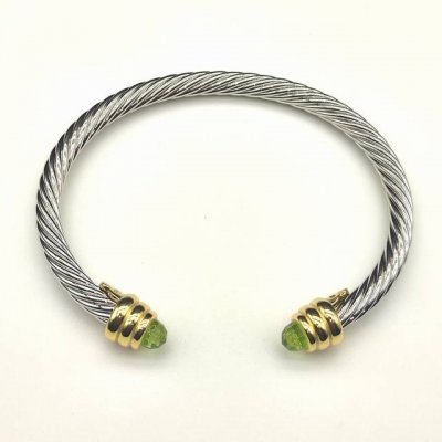david Yurman 5Mm金头浅绿手镯.。建议适合佩戴的手围15-20Cm 编号Dysz-147