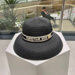 Dior迪奥 早春新款韩版休闲大帽檐草编遮阳草帽沙滩风，简约大方，百搭单品～出街首选，新款帽型超美腻，新品上架