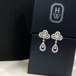 Hw家的Diamond Loop花园系列，四叶草 晶钻流苏 耳钉耳环 明星同款 原版Logo字印 超美好物海瑞，这一款项链将设计美学含蓄地表达出来，看似简单的项