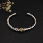 david Yurman 5Mm白钻配件手镯。单配件和双配件两个款式。建议适合佩戴的手围15-20Cm 编号Dysz-007、Dysz-008