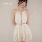 Chanel新款连体裙裤 双层雪纺 实物超仙 顶级版本 适合多种场景的游泳衣♀海边 游泳池 温泉 水上乐园 漂流都可以内搭也完全可以 连体设计遮肉显高挑 腹部有