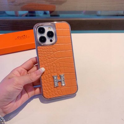 爆款上架爱马仕-Hermes鳄鱼纹H手机壳全包包边壳 型号：为了不出现报错型号，请打开本机查看手机设置显示的型号 Iphone16系列更新 Iphone16pr