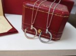 Cartier 卡地亚 满钻钉子项链 背部抛光处理 专柜一致 精选亚金材质电镀18K厚金 超美 p
