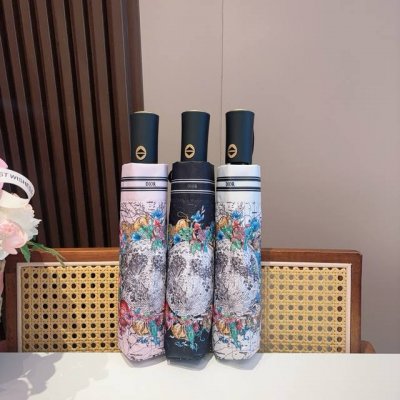 Dior 迪奥 三折自动折叠晴雨伞 时尚原单代工品质 细节精致 看得见的品质 打破一成不变 色泽纯正艳丽