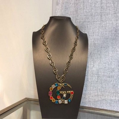项链 、耳钉胸针 Gucci项链耳钉套装专柜同款复刻～时尚个性美丽超火爆 先下手先得时尚款怎么戴怎么美整圈散发着炫目的光彩
