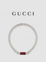 Gucci古驰Trademark系列珐琅链式项链