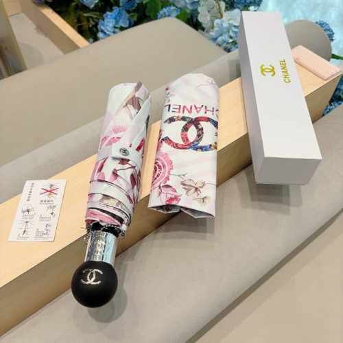 Chanel 香奈儿 棒棒糖三折自动折叠晴雨伞 选用台湾进口Uv防紫外线伞布 原单代工级品质 2色