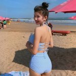 miumiu泳衣 时尚潮人必备 实物超级好看 海边度假拍照超级好 Sml
