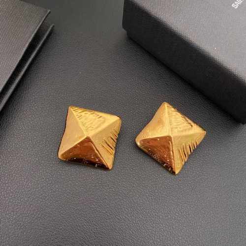 圣罗兰中古款几何耳夹