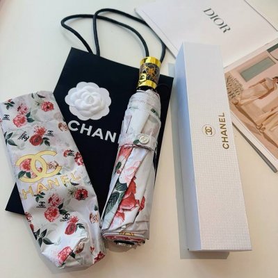 Chanel 香奈儿 三折自动折叠晴雨伞 选用台湾进口Uv防紫外线伞布 原单代工级品质