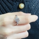 V金镀咪金 5240160 5钻 Cnc对版手镶钻，最高版本 码数5678。Tiffany蒂芙尼双t带钻戒指电镀双层厚金！真金质感！！做了银色，玫瑰金，黄金，叠