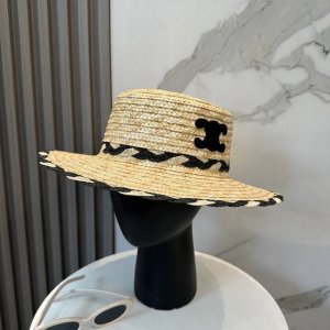 赛琳 Celine 新款草帽，高级定制，名媛风，细节待上，夏季防晒防紫外线，出行必备，百搭好看