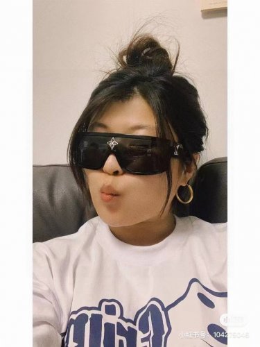 Lv路易威登 2025欧美男女遮脸显瘦新潮防紫外线一体风镜墨镜网红板材太阳眼镜 超强护目镜