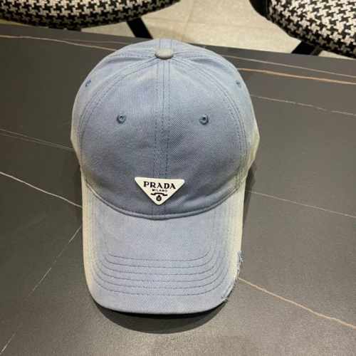 prada普拉达 新款牛仔大牌款棒球帽，经典款男女通用