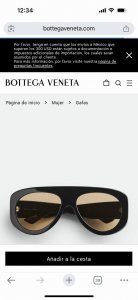 Bottega Venet* oversized model Bv1362S size:58口17-130