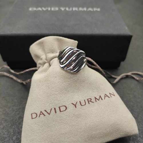 上新。David Yurman 17Mm 银色波浪戒指 尺寸：美号，6-7-8-9，四个号 编号Dyjz-059