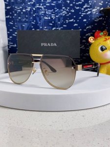 prada普拉达 2025新款时尚眼镜优雅华丽墨镜欧美男女通用防紫外线遮阳休闲太阳镜 男士开车专用