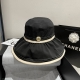 80￥ chanel香奈儿遮阳渔夫帽，可折叠，头围57Cm