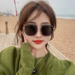 p90 Gucci 2025开春新款 最新款方框太阳镜 各路网红纷纷带起气场满分 俏皮甜美.上脸效果更佳.金属质感超好 型号：G2242