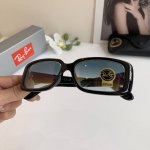 Rayban雷朋 高版本钢化玻璃镜片 弧形男女太阳镜 防紫外线遮阳墨镜 旅游街拍眼镜！