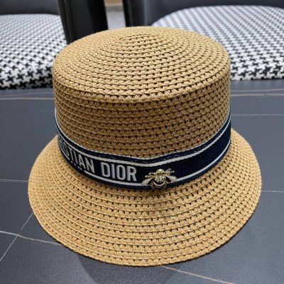 Dior迪奥 2025新款专柜织带款桶帽盆帽草帽 出街必备超好搭配