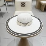 普拉达新款平顶礼帽，大帽檐草帽，头围57Cm