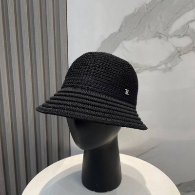 香奈儿 Chanel针织盆帽 防晒渔夫帽高密度制作 一顶超级有品位的针织帽了~出街首选 帽型超美腻颜色妥妥 轻便携带 小仙女人手必备 头围57Cm