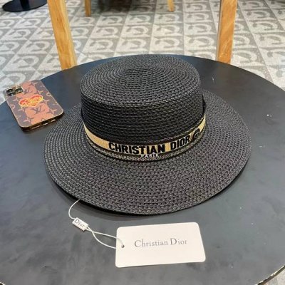 dior迪奥草帽，镂空礼帽，官方款，一比一定制，字体凹凸有致，非市场普通版本，头围57Cm