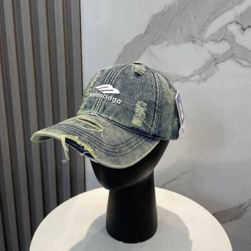 P50 Balenciaga巴黎世家新款韩版做旧破洞洗水鸭舌帽休闲复古时尚百搭街头出 游情侣网红棒球帽
