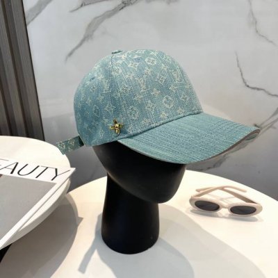 配布袋，Lv路易威登新款原单棒球帽，Lv牛仔提花，专柜1:1开模订制，原版帆布面料 轻盈透气！质量超赞，基础头围56，贴片可调节。