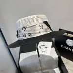 chanel香奈儿新款平顶礼帽 遮阳小礼帽 头围57Cm