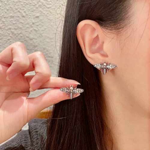 dior 迪奥 中古 耳环 专柜一致上新 精选原版一致 黄铜材质 甜美气质高
