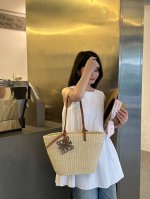 140￥ 罗意威Loewe草编包 夏日风情草编包，沙滩风单肩手提包，上宽55Cm下宽30Cm高40Cm