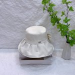 跑量 miumiu 防晒涂层渔夫帽 户外速干面料 轻薄便携 防晒帽防紫外线遮阳大帽檐 百褶大帽檐全方位防晒 可折叠