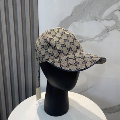 gucci古奇新款原单棒球帽， 专柜1:1开模订制，原版帆布面料+头层牛皮，轻盈透气！基础头围56，贴片可调节。