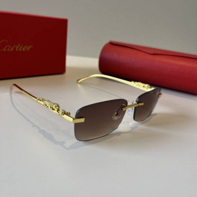 cartie*卡地亚 珍贵太阳眼镜金属材质 Pc镜腿十无框超轻电镀工艺精湛气质十足新款刚刚到货官网原版超高品质，超高档奢华的象征