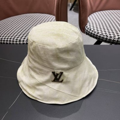 路易威登Lv2025春夏新款优雅时尚渔夫帽女百搭盆 帽防晒遮阳帽子太阳帽