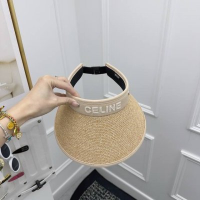 跑量 Celin～夏季新款空顶帽 黑胶底防晒定型帽！