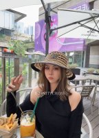 跑量 定制款，不退换！ 赛琳～新款盆帽 拉菲草镂空盆帽，法式优雅