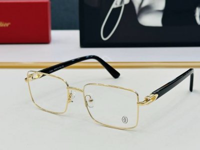 cartier-卡家 Ct0530O Size：55口18-145 不挑脸型 简约大气 时尚休闲 L框型简约