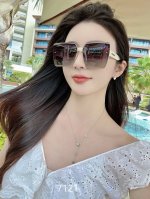 Cd女士墨镜 高清偏光镜片大框显瘦时尚风 网红直播爆款 7121