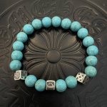 新款 专柜品质 Chrome Hearts克罗心经典复古多元素手串手链 快手 Ins 小红书热门 凹凸造型不同的花纹设计风格呈现出与众不同 十字架童军花是克罗心